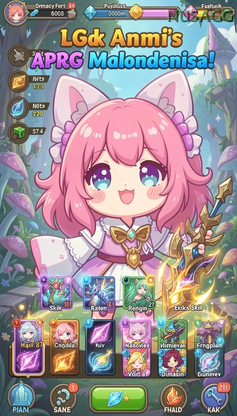 Cuplikan layar menu unduhan nusagg untuk perangkat Android